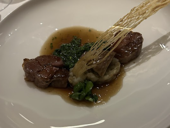 Guy Savoy signature dishes Skate Wing ‘Cooled’ With Caviar, Petit Breton Ragoût
Steamed John Dory, Razor Clam Marinière, Green Parsley
Roasted Milk-Fed Lamb With Herbed ‘Jus-Bouillon’ And A Light Vol-Au-Vent